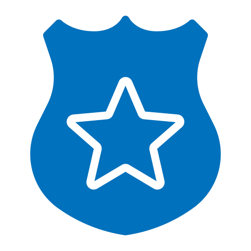 escudo policial grátis ícone
