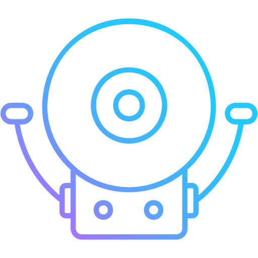 campana de la escuela icono gratis