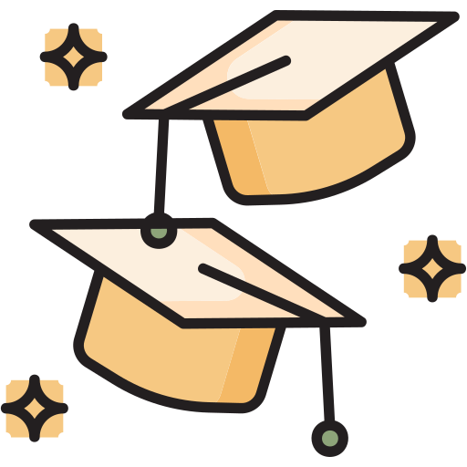 gorro de graduación icono gratis