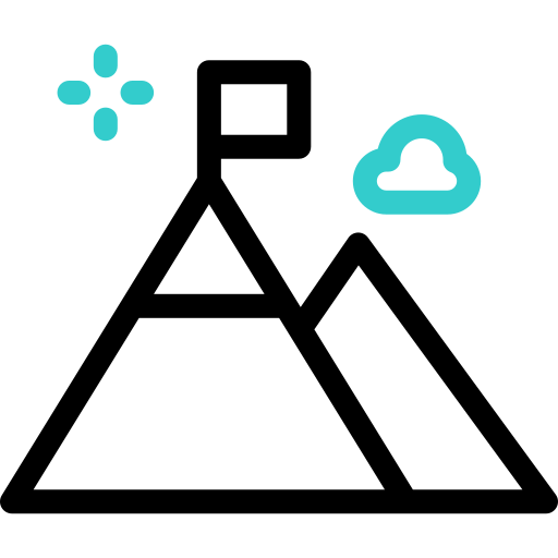 montañas icono gratis