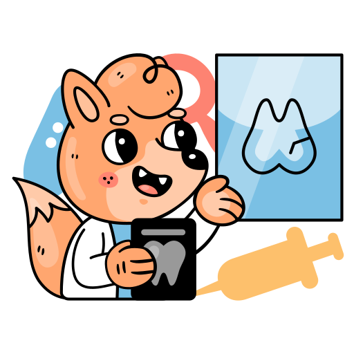 X rays free sticker