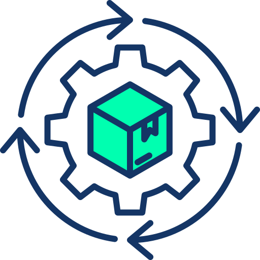 gestión de productos icono gratis