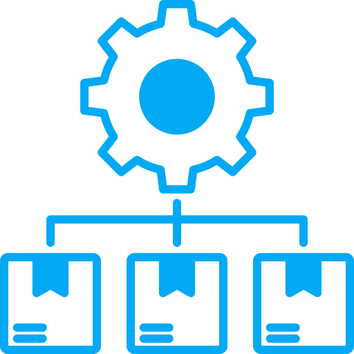 gestión de productos icono gratis