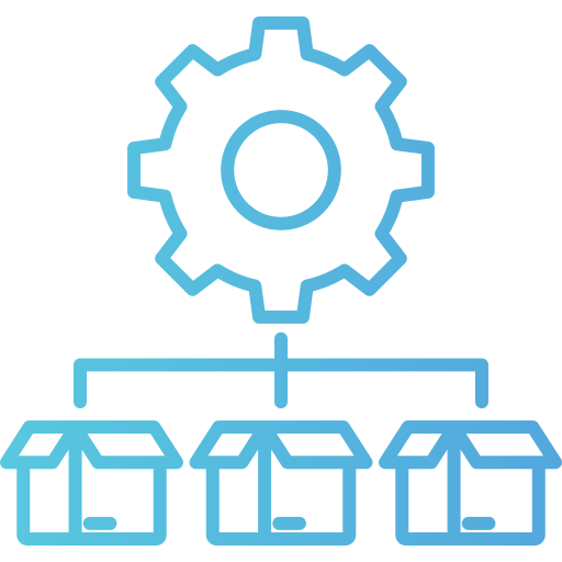 gestión de productos icono gratis