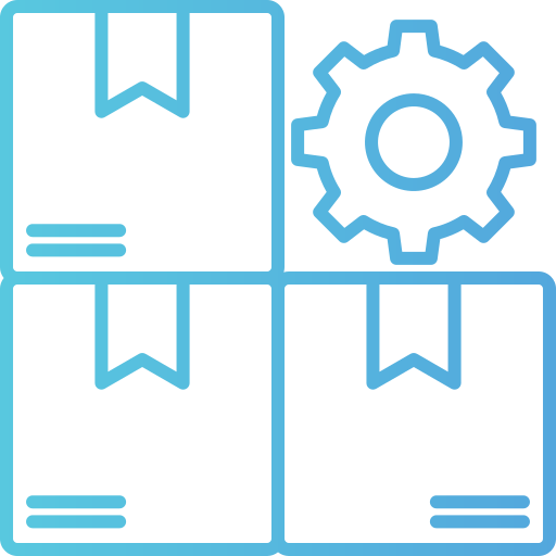 gestión de productos icono gratis