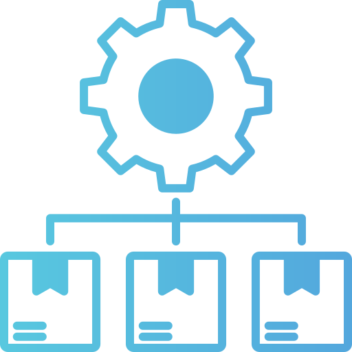 gestión de productos icono gratis