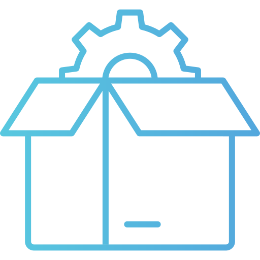 gestión de productos icono gratis