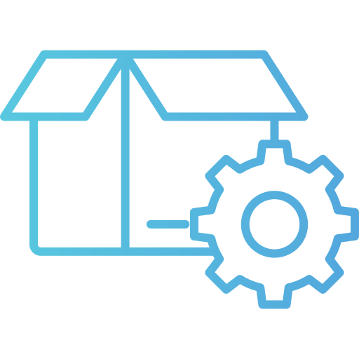 gestión de productos icono gratis