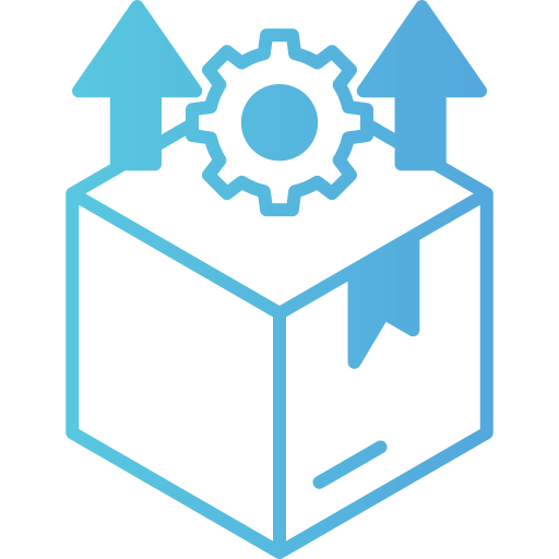 gestión de productos icono gratis