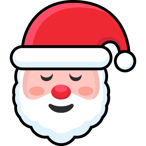 cara de papá noel icono gratis