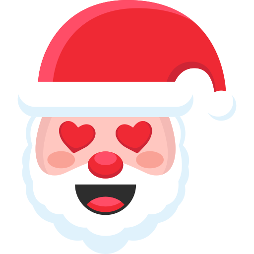 cara de papá noel icono gratis