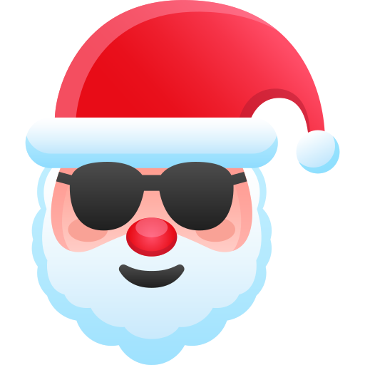 cara de papá noel icono gratis