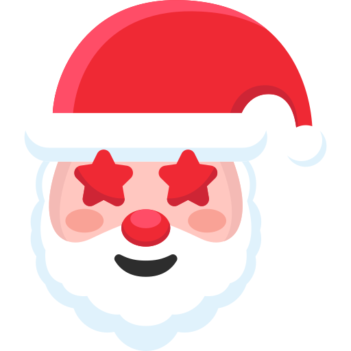 cara de papá noel icono gratis