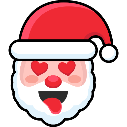 cara de papá noel icono gratis