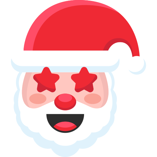 cara de papá noel icono gratis