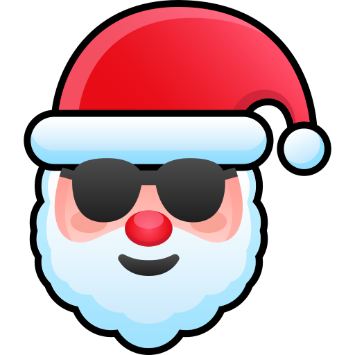 cara de papá noel icono gratis