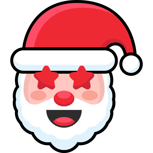 cara de papá noel icono gratis