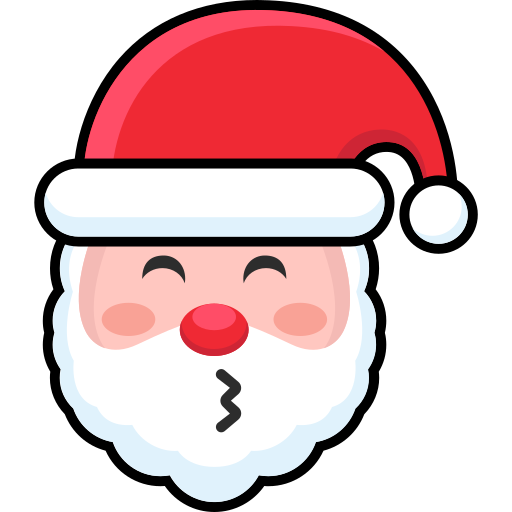 cara de papá noel icono gratis