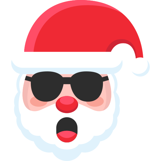 cara de papá noel icono gratis