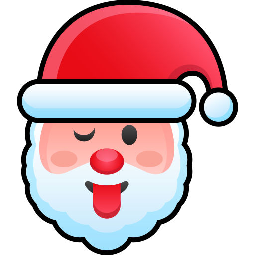 cara de papá noel icono gratis