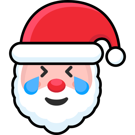 cara de papá noel icono gratis