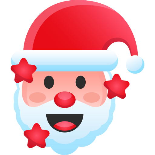 cara de papá noel icono gratis