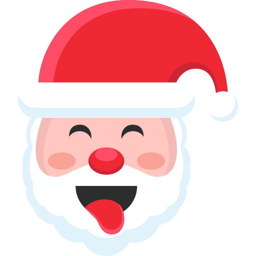 cara de papá noel icono gratis