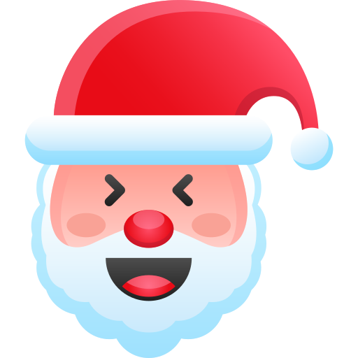 cara de papá noel icono gratis