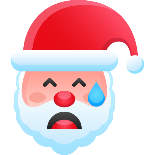 cara de papá noel icono gratis