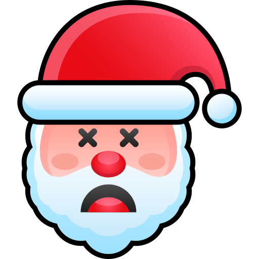 cara de papá noel icono gratis