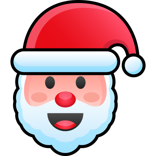 cara de papá noel icono gratis