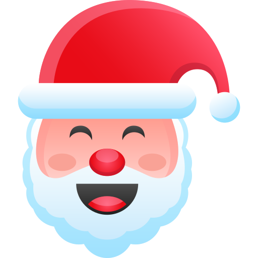 cara de papá noel icono gratis