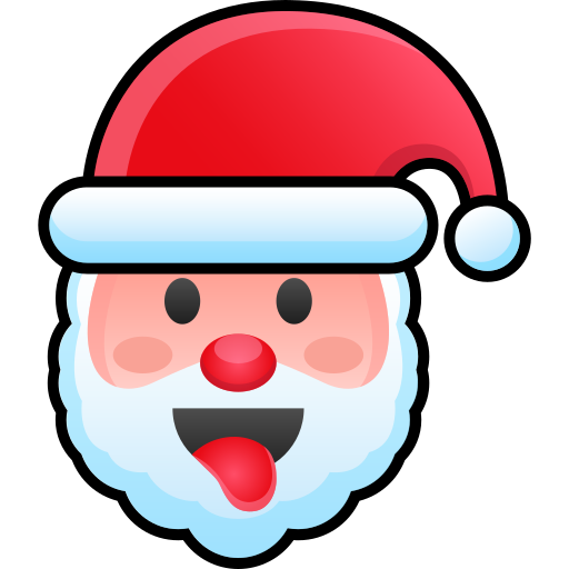 cara de papá noel icono gratis