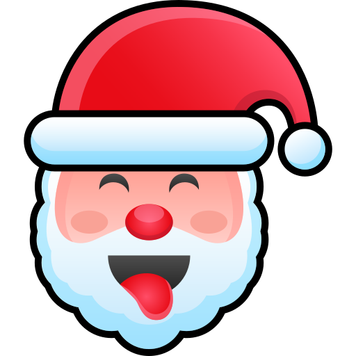 cara de papá noel icono gratis