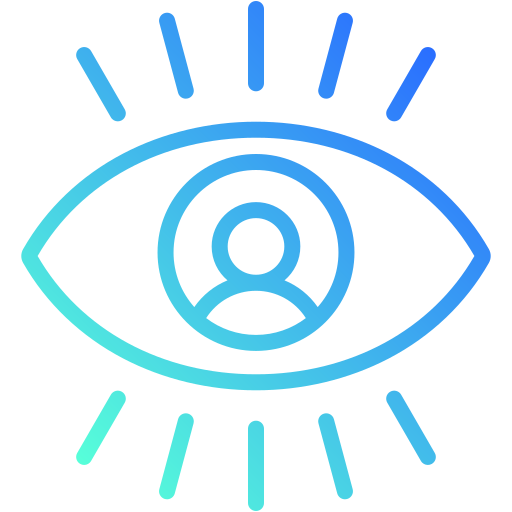 visión icono gratis