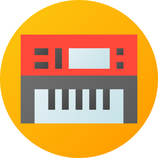 teclado de piano icono gratis