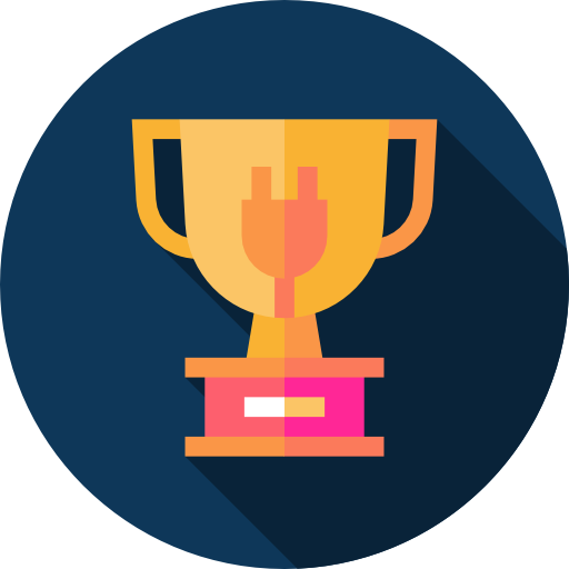 Trophy Flat Circular Flat icon