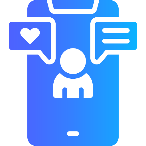adicción a las redes sociales icono gratis
