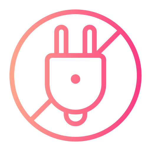 No plug free icon No plug free icon