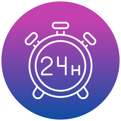 24 horas icono gratis