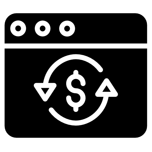 pago en línea icono gratis