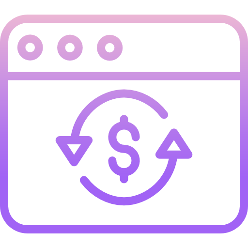 Online payment Icongeek26 Outline Gradient icon