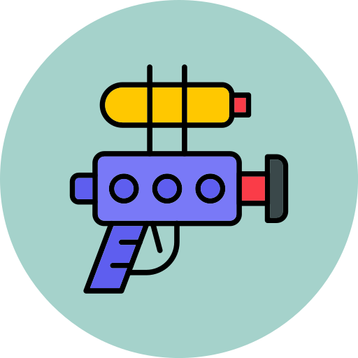 pistola de agua icono gratis