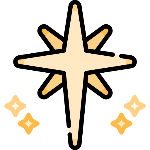 santa estrella icono gratis