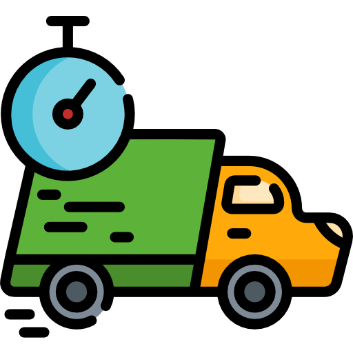 Delivery, delivery truck, overnight, overnight shipping icon