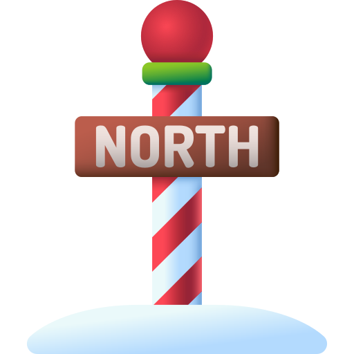 polo norte icono gratis