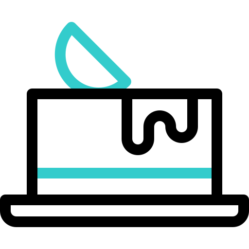 tarta de queso icono gratis