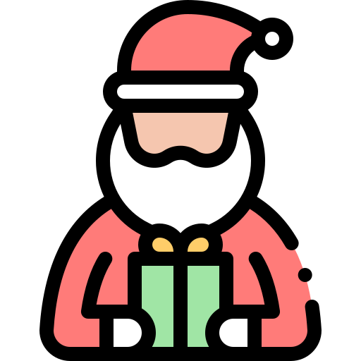 papá noel icono gratis