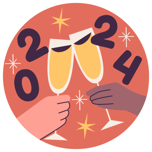 año nuevo gratis sticker