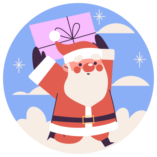 Santa claus free sticker Santa claus free sticker